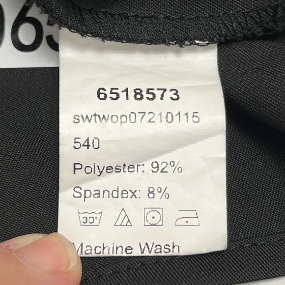 Shein Button Front Plunging Halter Top with Matching Pants Size M, Black - Picture 11 of 15